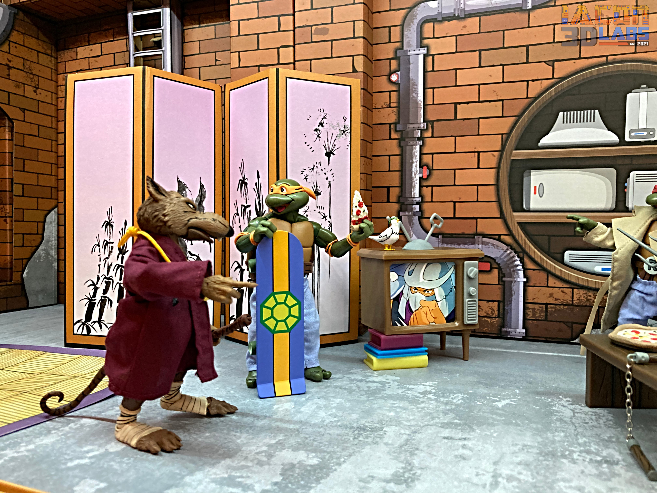TMNT Sewer Lair TV - Iacon 3D Labs